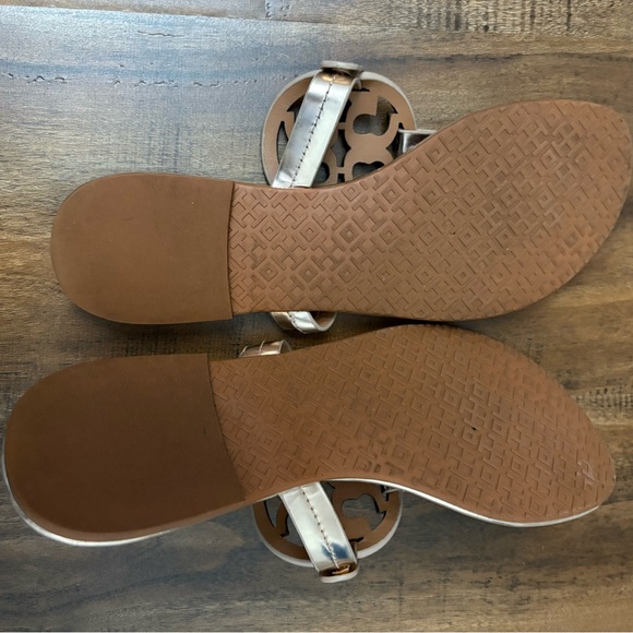 Tory Burch Miller Leather Logo Sandal - Picture 2 of 3